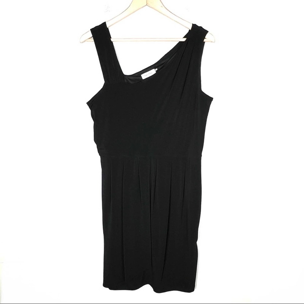 Calvin Klein Black One-Shoulder Dress